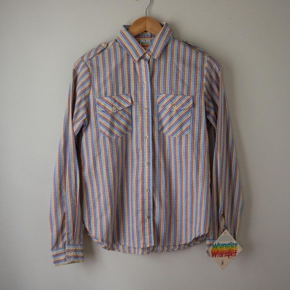 Vintage Wrangler Junior's Western Button-Down NWT Size Small